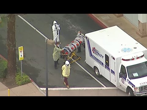 Coronavirus patient arrives at OC hospital in negative pressure isolation chamber I ABC7