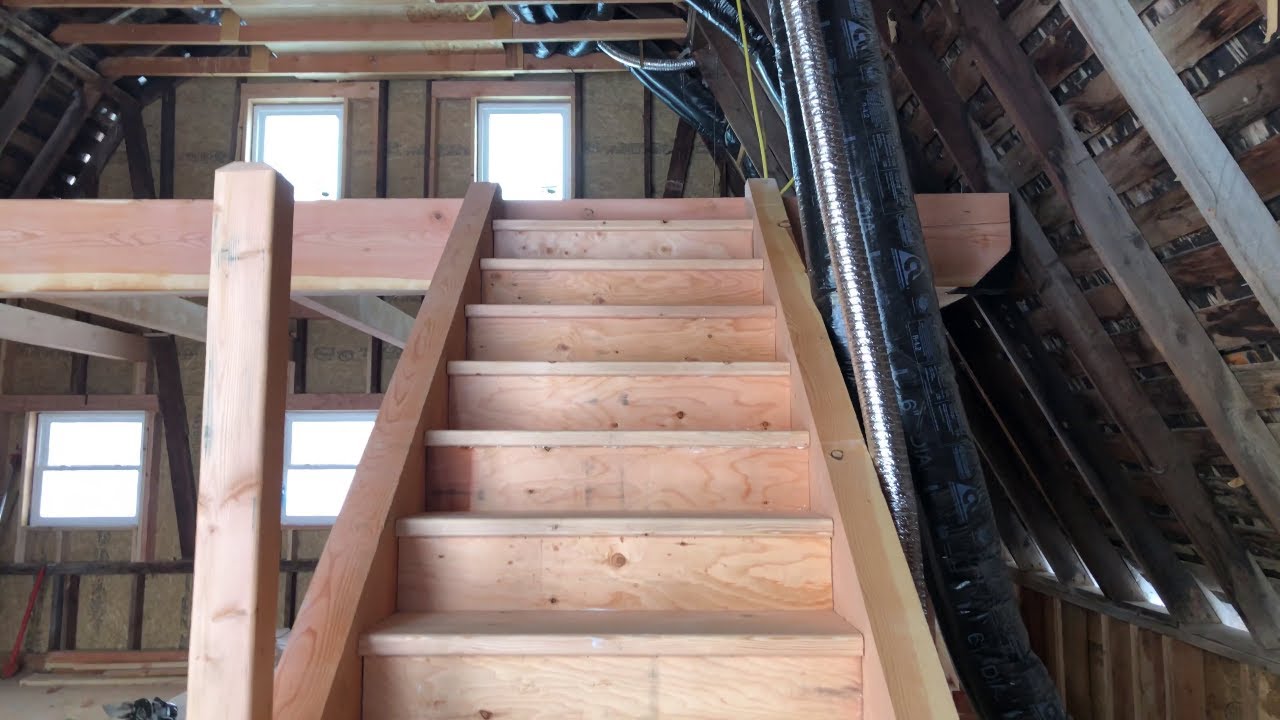 Historic Guest Barn Renovation - Episode 17, Loft Stairs