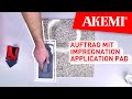 Imprgnierung kleinflchig auftragen mit akemi impregnation application pad