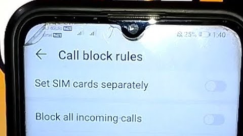 how to unblock all incoming calls in huawei honor 20i mobile