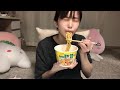 韓国留学生の夜食モッパン 먹방