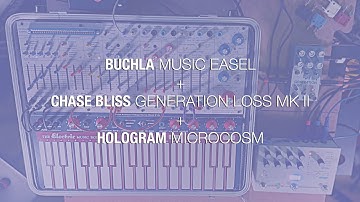 Buchla Music Easel + Chase Bliss Generation Loss MK II + Hologram  Microcosm