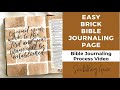 Easy Brick Bible Journaling Tutorial