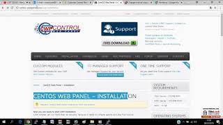 centos web panel installation