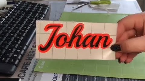 Making a double layer sticker using the Cricut Maker