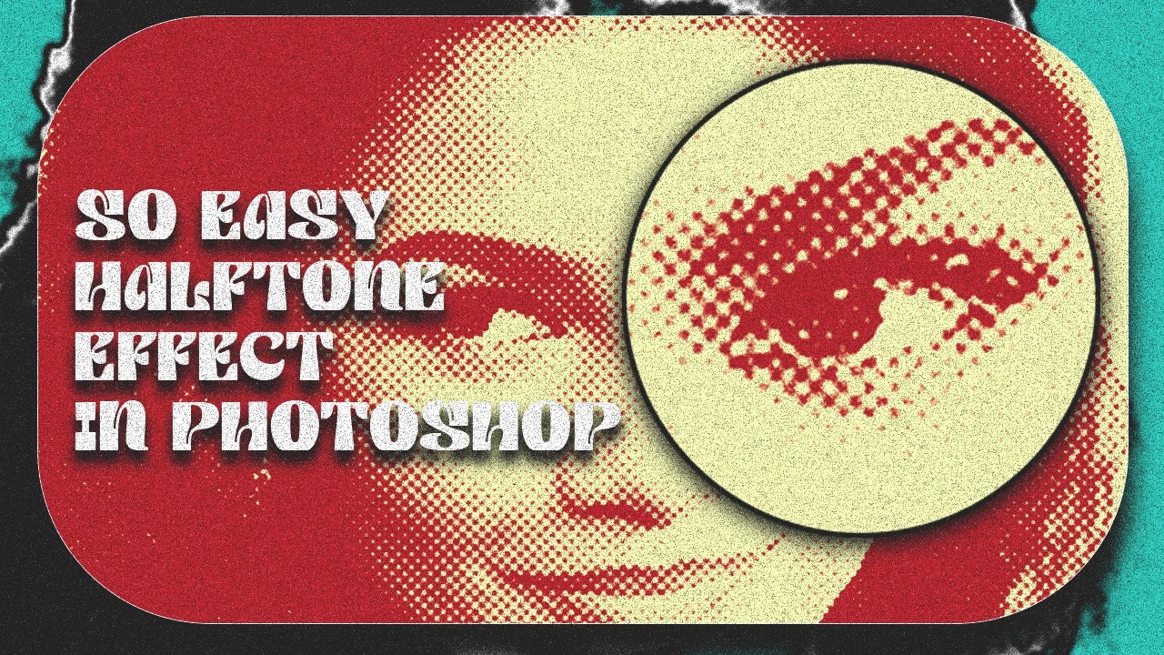 The Most Satisfying Halftone Effect Tutorial - YouTube