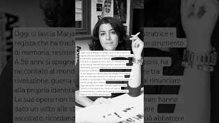 Oggi Ci Lascia Marjane Satrapi fumetti persepolis cultura donne autrice scomparsa marjane
