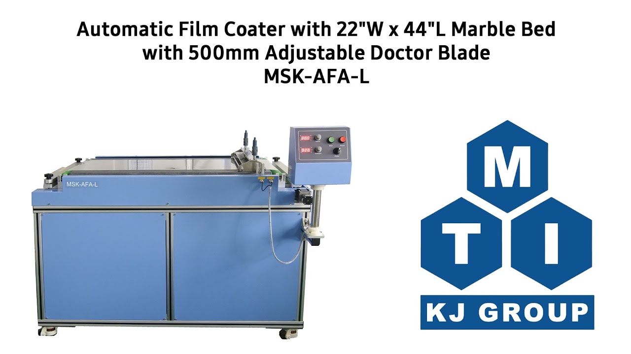 Automatic Film Coater with 22"W x 44"L Marble Bed with 500mm Adjustable