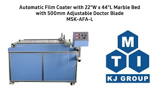 Automatic Film Coater with 22&quot;W x 44&quot;L Marble Bed with 500mm Adjustable Doctor Blade - MSK-AFA-L