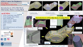 0.1.3.1 | Introduction to ANSA Mid Mesh/Middle Mesh for Casting and Plastic Components Part-2