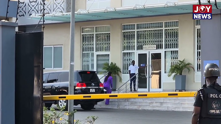 EC chair, Jean Mensah Arrives ahead of nomination filing this morning  #ElectionHQ