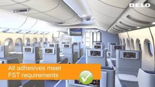 Aircraft Interiors Bonding with DELO Adhesives