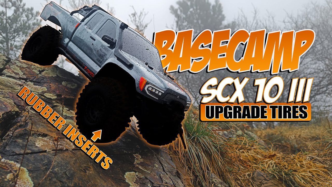 AXIAL SCX10 III Basecamp - Upgrade Tires  + Fusion PRO 2300 KV +  9imod Servo 40kg - FIRST TEST