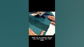 Elastic flexi fit blouse cutting and stitching #fashion #sewingpatterns #tailoring