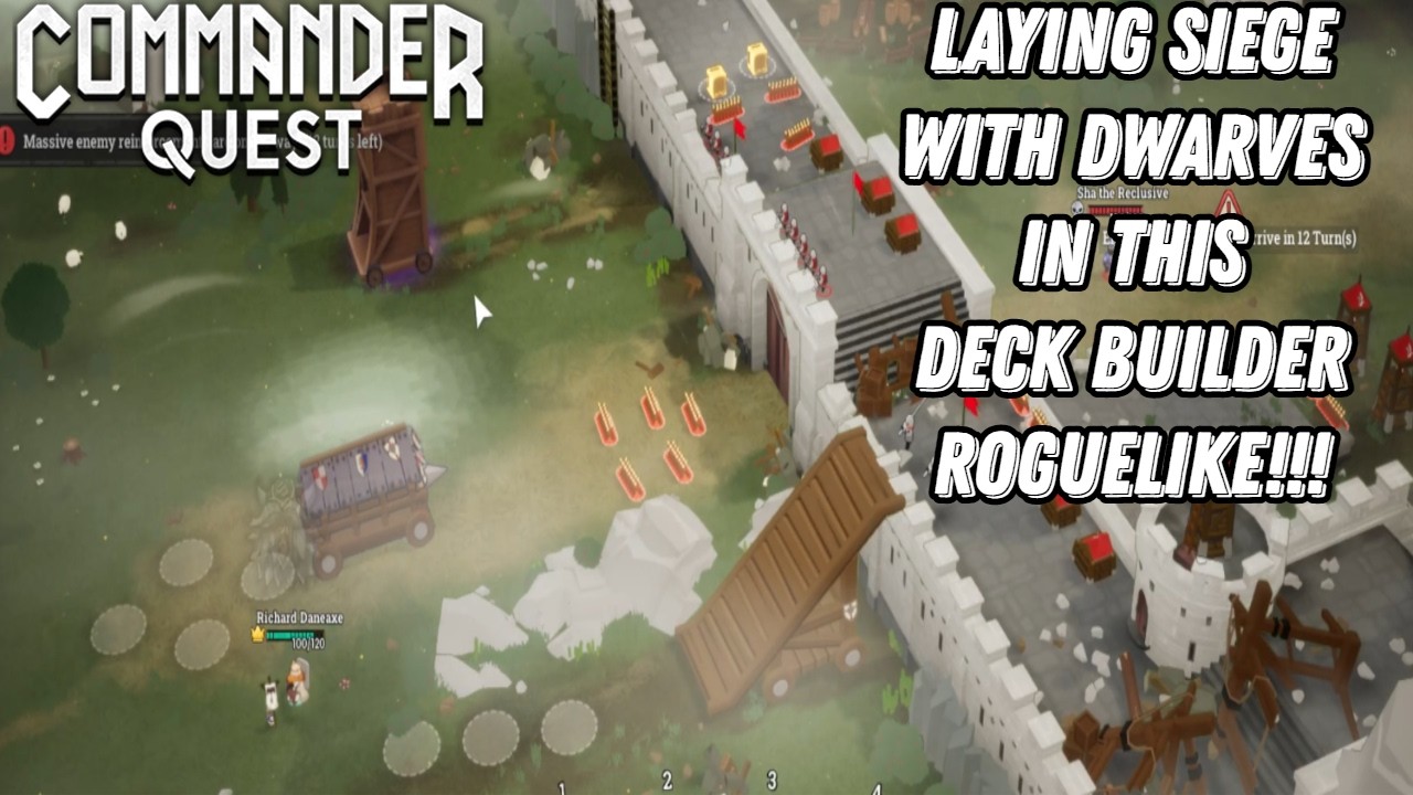 USING DWARVES TO LAY SIEGE IN THIS AMAZING ROGUELIKE DECKBUILDER! Commander Quest