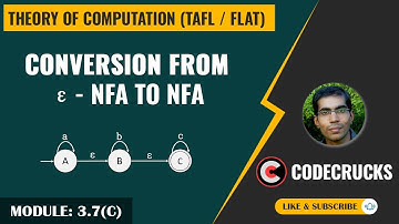 047 - Conversion of ε-NFA to NFA - Example 3 | TOC by Mahesh Goyani | CodeCrucks