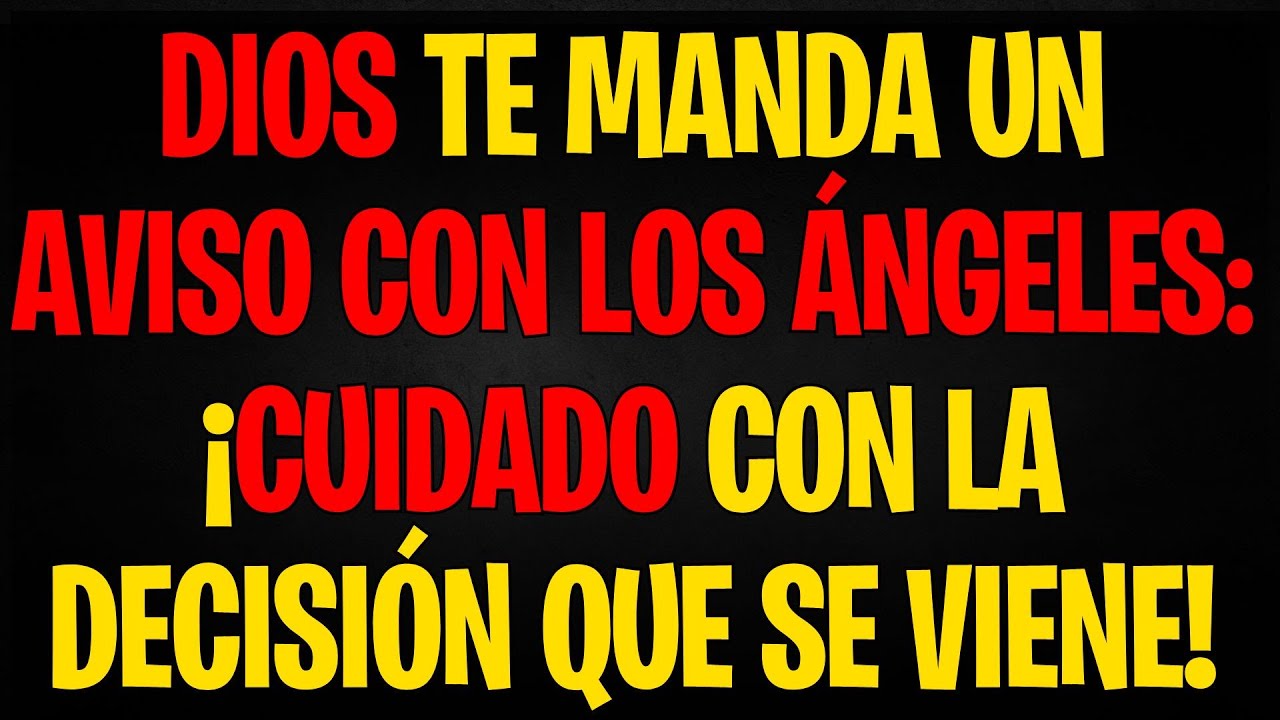 MENSAJE DE LOS ÁNGELES | Dios te manda un aviso con los ángeles ...