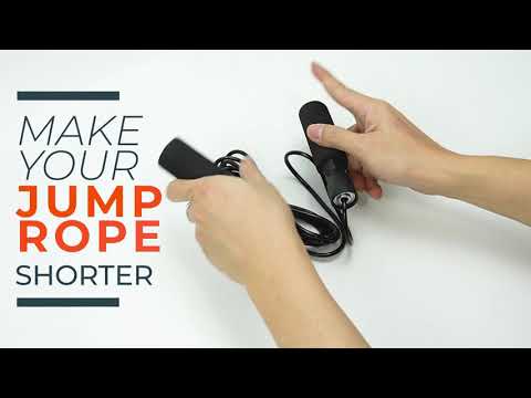 How to Shorten your jump rope - How size trim a Skipping Rope - YouTube