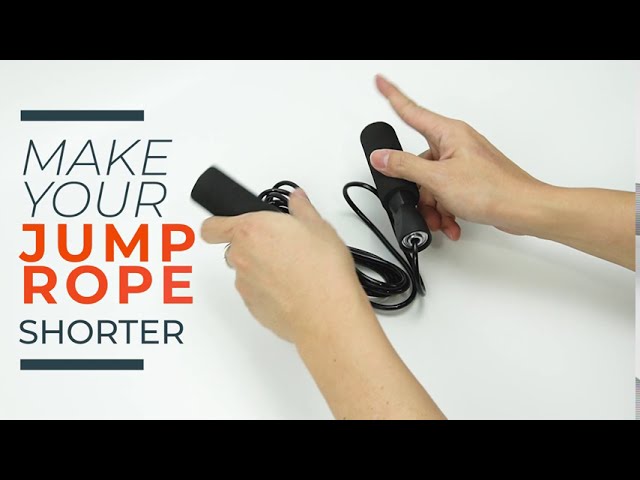 How to Shorten your jump rope - How to size trim a Skipping Rope