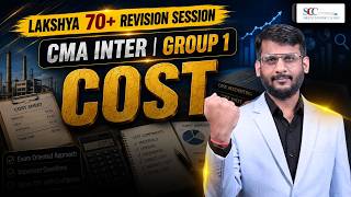 Cost | CMA Inter Group 1 | Revision Session | CA Mukesh Agarwal | Lakshya 70+