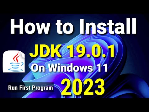 How to Install Java JDK 19.0.1 on Windows 11 [2023 ] | Install & Run First  Java Program | Java 19