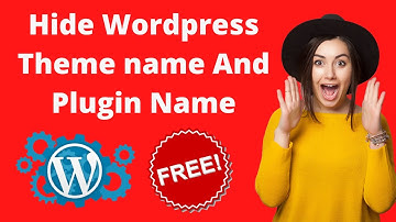 How To Hide wordpress theme name and Plugin Name
