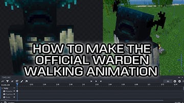 Unschooling with Fin - Tutorial of the Official Warden Walking Animation in Blockbench