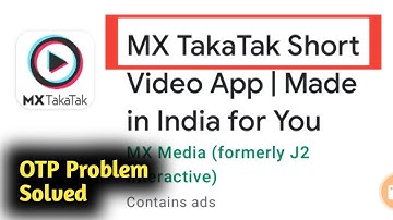 Fix MX Takatak OTP Problem Solved