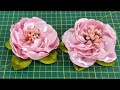 Como hacer flores de listón / Aprende hacer flores de cinta 🌹💐🌸