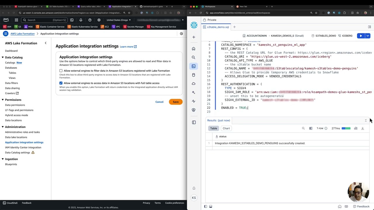 AWS S3 Tables to Snowflake: Zero-ETL Integration Tutorial