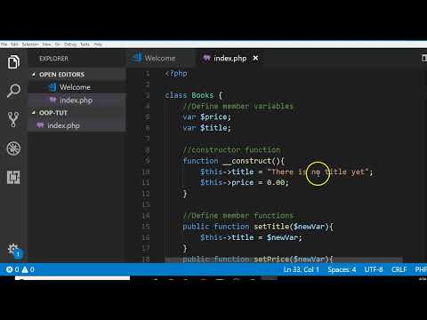 6. What is a constructor in object oriented programming in PHP