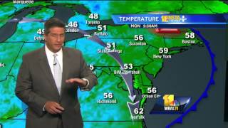 Sun, few clouds, pleasant on Monday