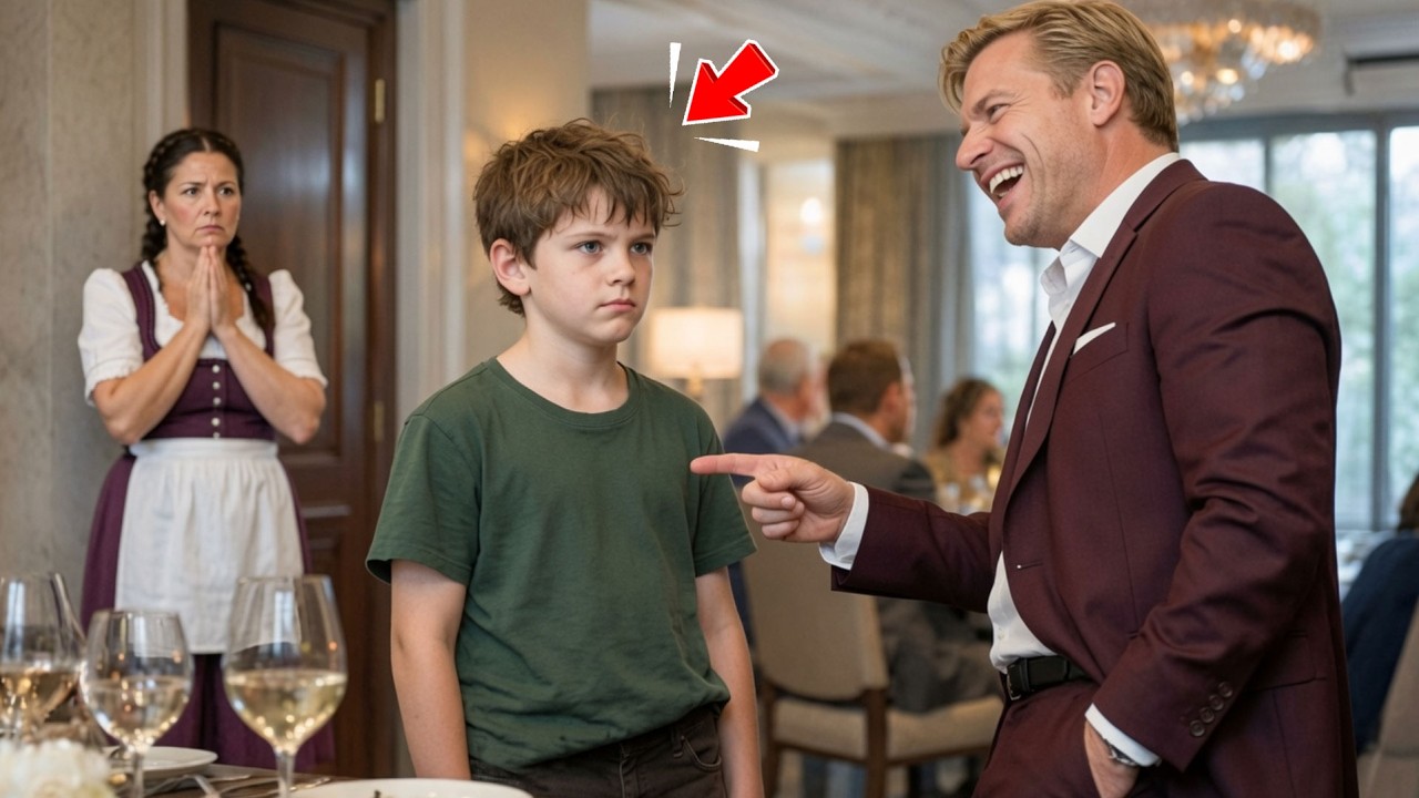 Mein elfjähriger Sohn stand in der Mitte des voll besetzten Salons, und mein Arbeitgeber – ein steinreicher Millionär – lachte ihn vor allen Gästen aus. „Leute wie du werden keine Dolmetscher“,...