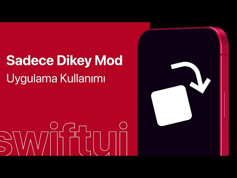 SwiftUI - Sadece Dikey Modda Uygulama Kullanımı - Only Portrait Mode for App Xcode 13