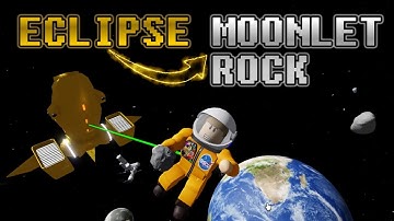 ECLIPSE at FULL SPEED gets MOONLET ROCK in SPACE SIMULATOR Roblox