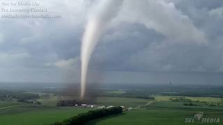 Ashby/Dalton, MN EF-4 Tornado Chase - Watch how a Tornado Forms, Tornado Drone Video -July 8th, 2020