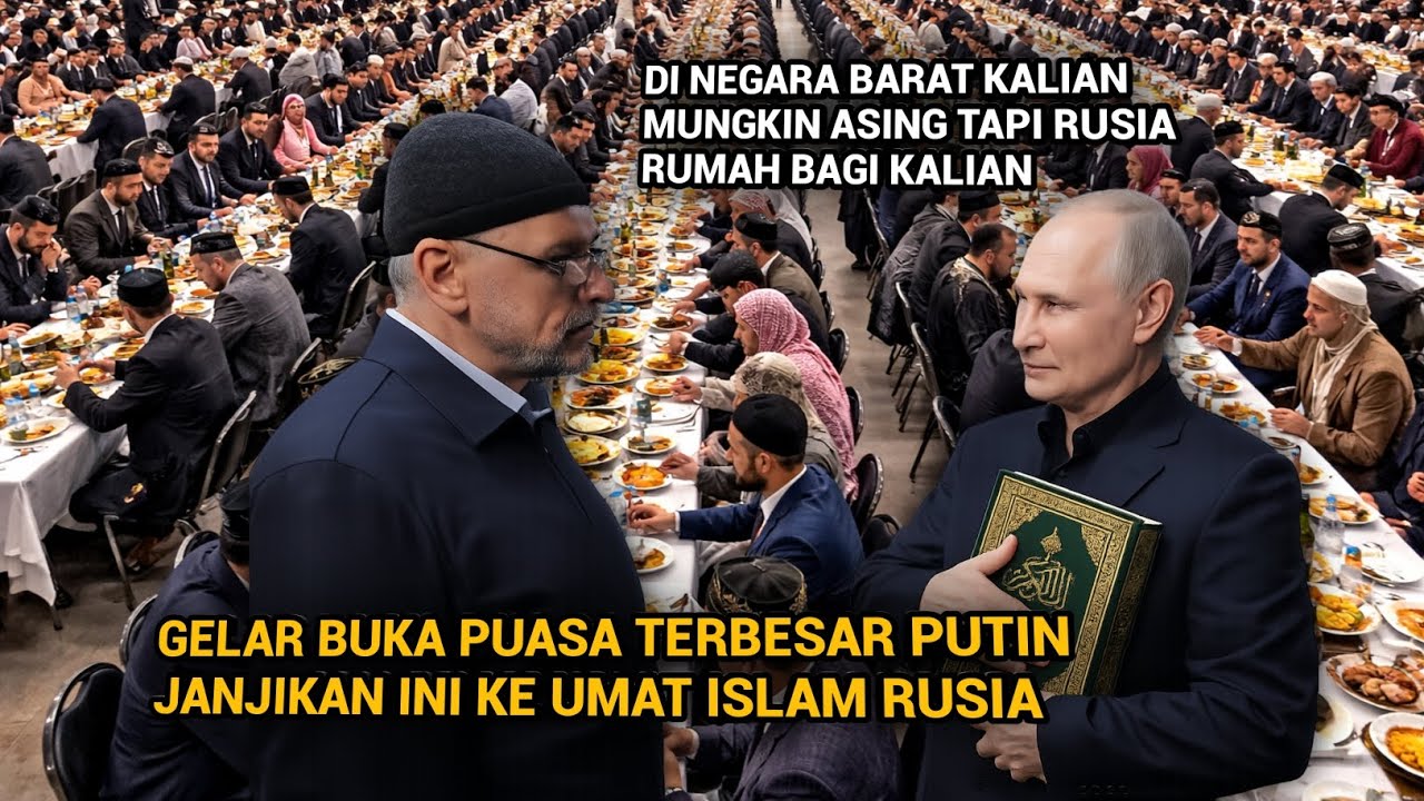 Gelar Buka Puasa Terbesar Di Rusia Vladimir Putin 