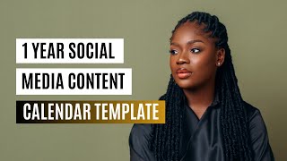 How to use the PWG 1-year social media content calendar + template inside