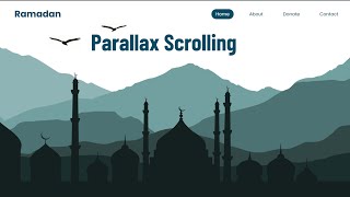 How to Make Parallax Scrolling Website in Html CSS &  JavaScript