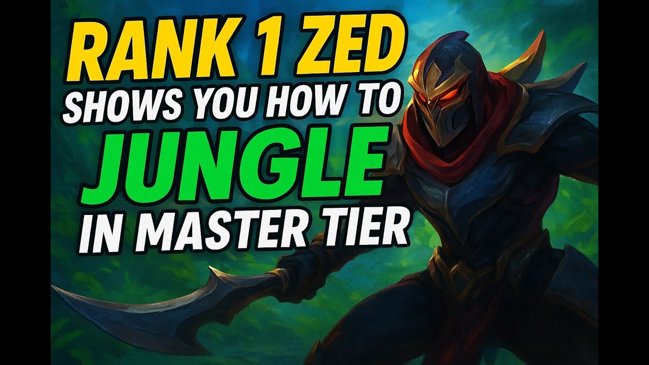 RANK 1 ZED SHOWS YOU HOW TO JUNGLE IN MASTER TIER