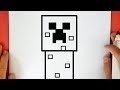 HOW TO DRAW A CREEPER FROM MINECRAFT