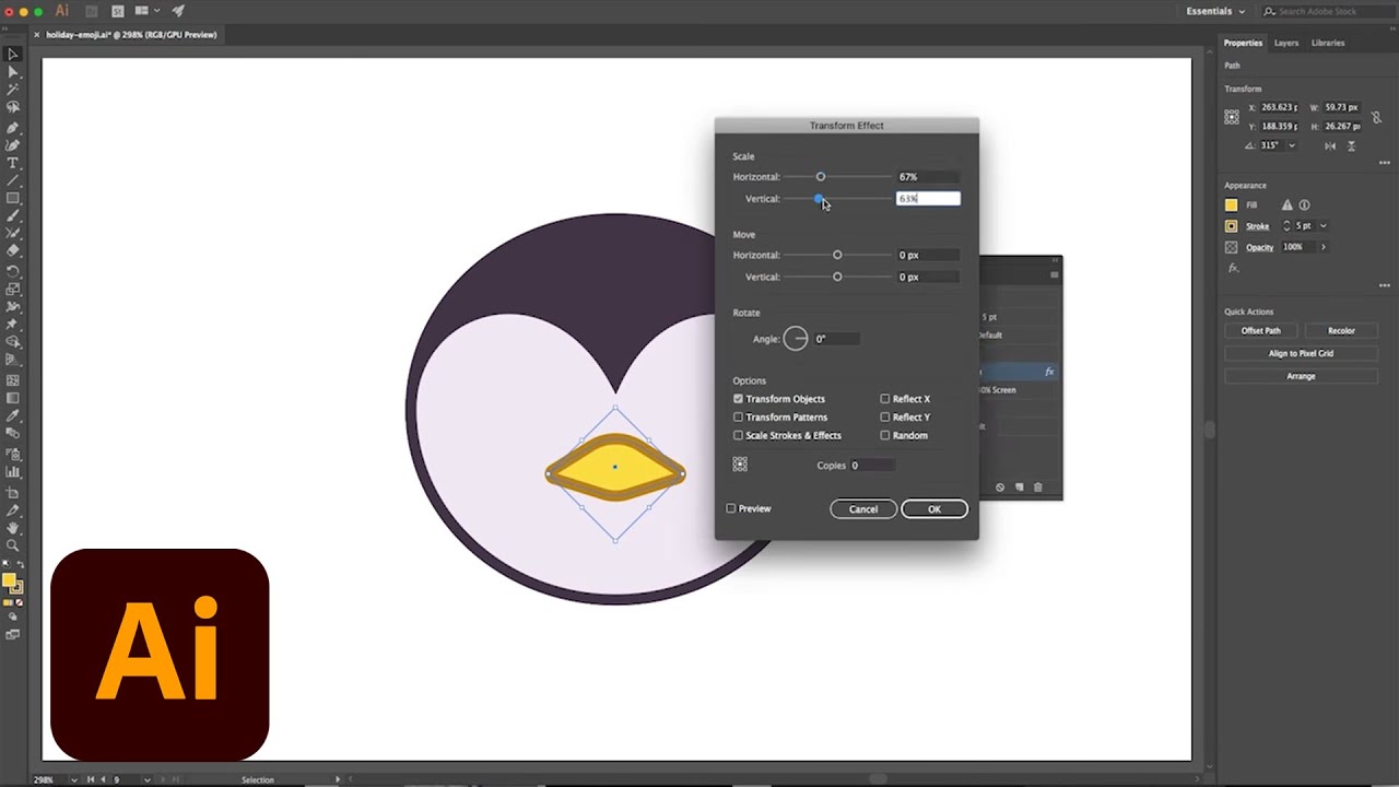 Design Emojis in Illustrator CC - 