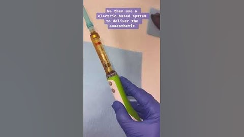 How we inject anaesthesia