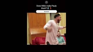Pauly D blushes with love when Nikki's around 💯❤️💯 #viral #paulyd #nikki #bwwm