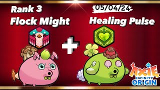 Healing Pulse + Flock Might: Axie Infinity Origin Season 8 Mystic and Final Era Meta