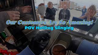 Hotdog Cart Pov Double Slinging Action