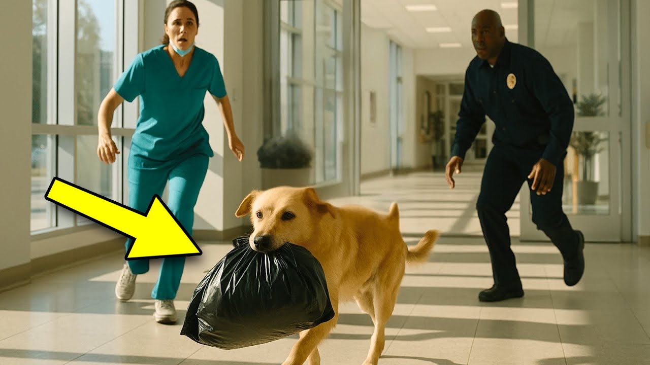 Ένας αδέσποτος σκύλος πήγε μια μαύρη σακούλα σκουπιδιών στο νοσοκομείο – όταν την άνοιξαν...