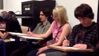 First Year Seminar - Psychology of Drumming listens to Tower of Power