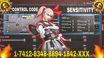NEW UPDATE 3.4!!🔥PUBG MOBILE BEST SENSITIVITY CODE+CONTROL SETTINGS | BEST BGMI SENSITIVITY SETTINGS