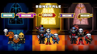 Bonetale 1.5 Beta Disbelief Papyrus Full Walkthrough (All levels+All Challenges)